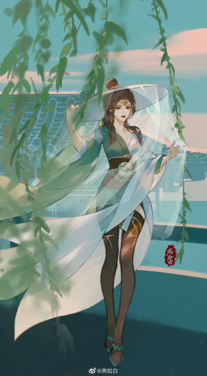 王者荣耀绘师@燕知白 - 堆糖,美图壁纸兴趣社区