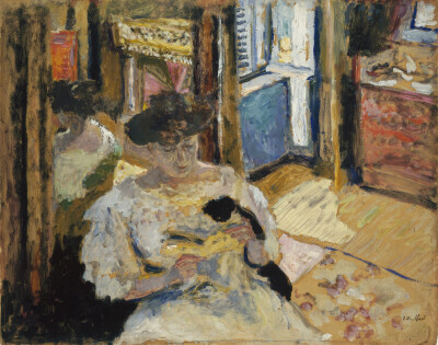 爱德华·让·维拉德（ÉdouardJean Vuillard），更衣室，黑塞尔夫人读书会，安弗雷维尔，1901年