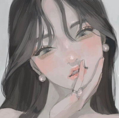 动漫插画 女生头像