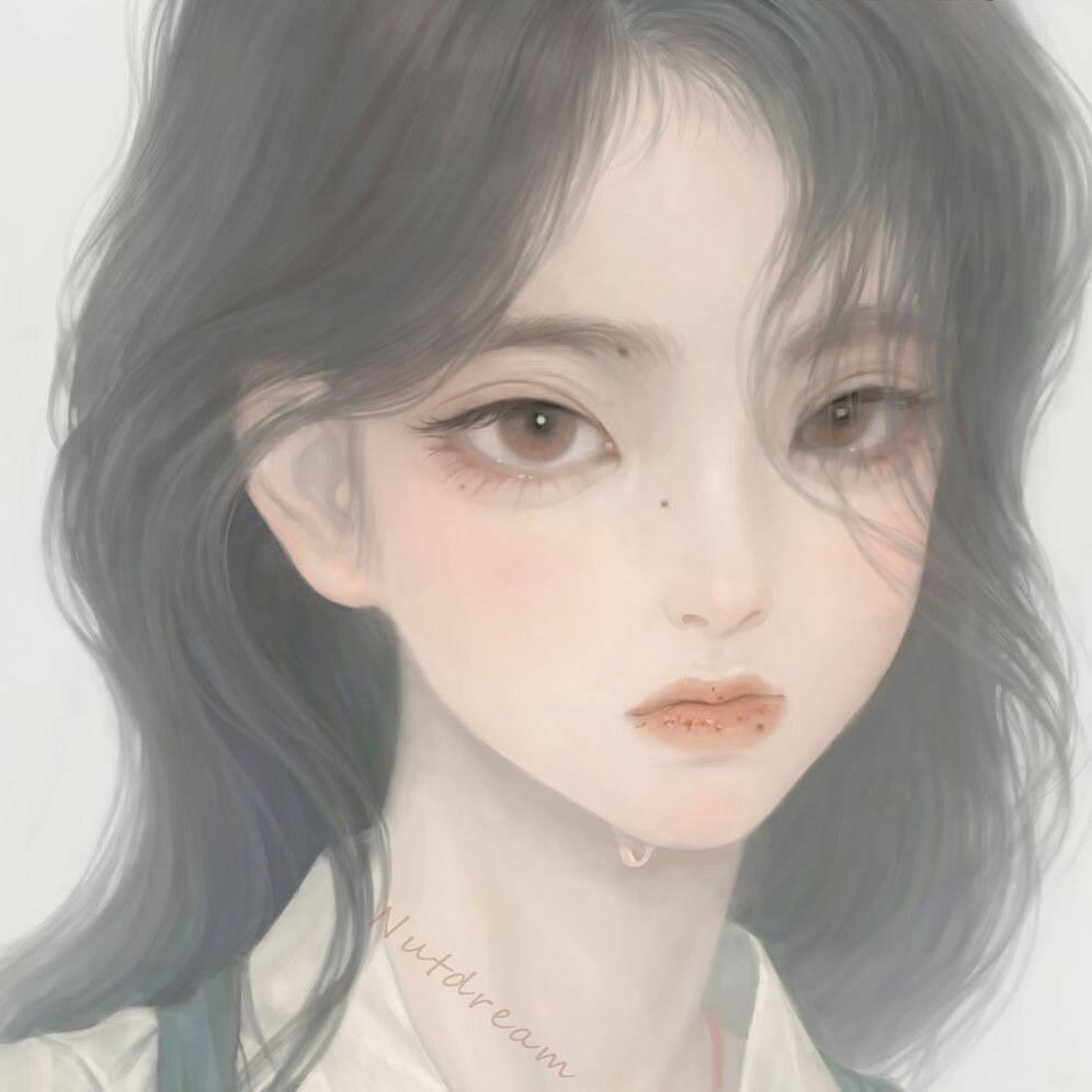 动漫插画 女生头像