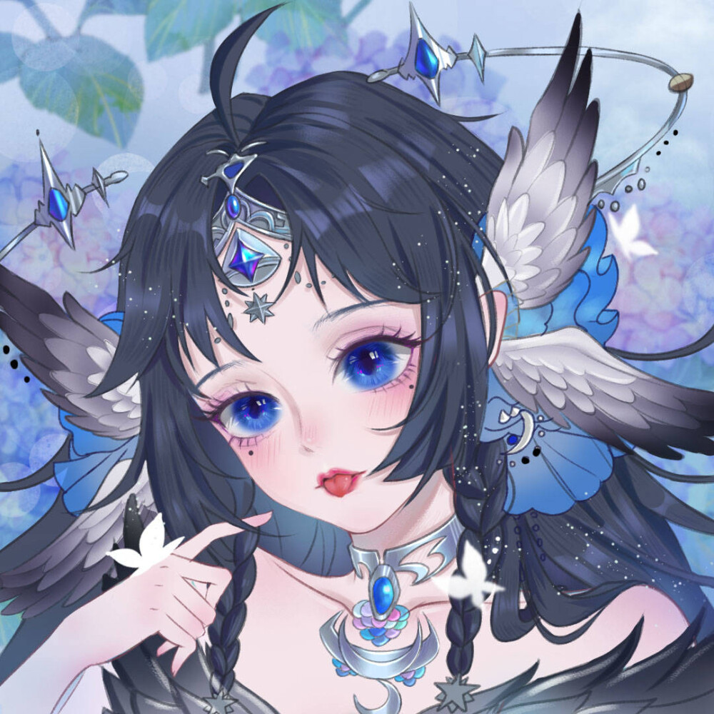 原创手绘头像二转注明堆糖少女苏酱