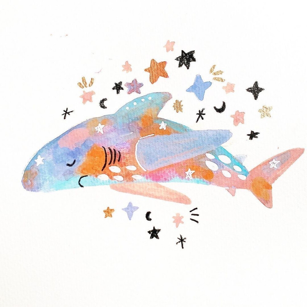 花儿与海洋生物
by：calliandco ​​​