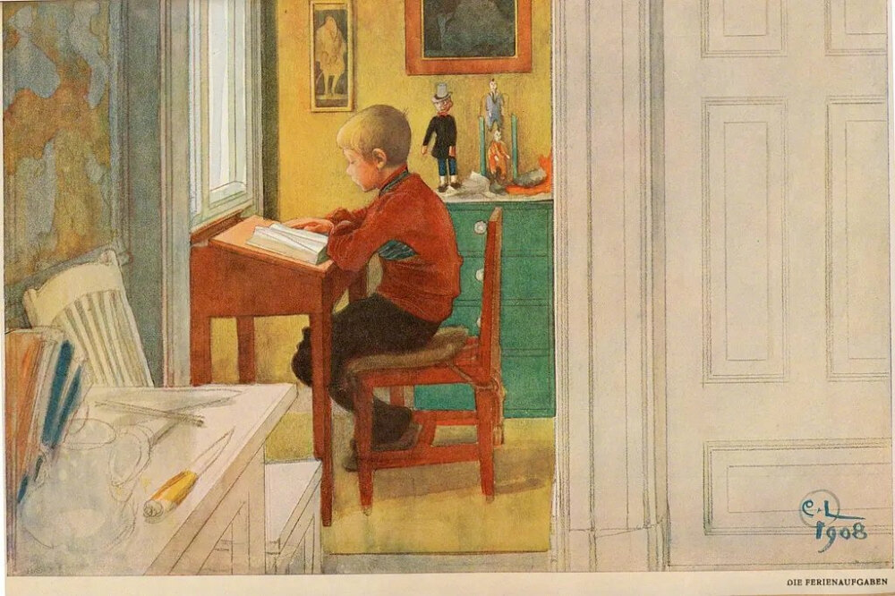 瑞典画家Carl Larsson作品
