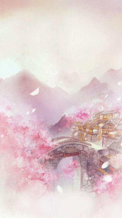 古风 壁纸 背景 插画 