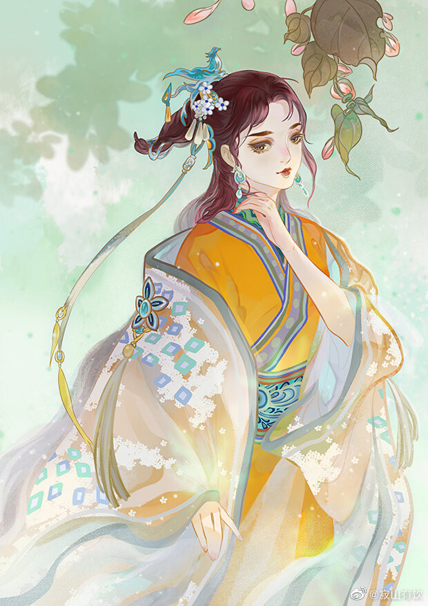 古风美人@寂山有饮