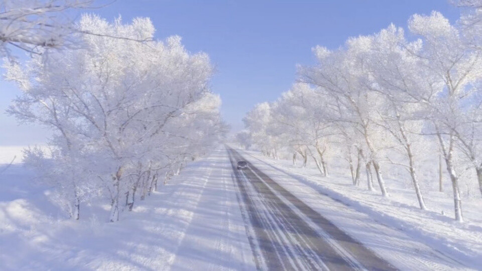 橙光田野 公路 街道 饮料机 雪地 悬崖素材‖苏稚童