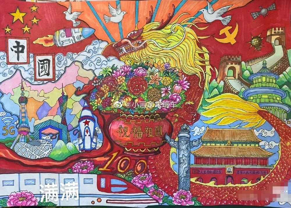 建党100周年主题绘画