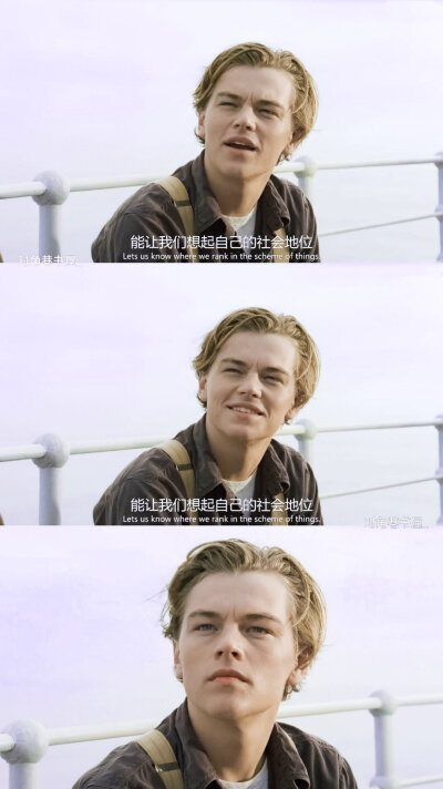 莱昂纳多·迪卡普里奥/Leonardo DiCaprio《Titanic》泰坦尼克号
杰克/小李子