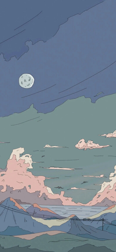 蓝粉聊天背景