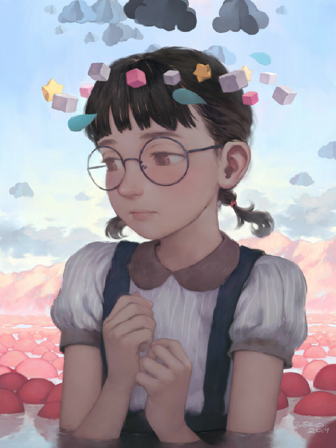 插画师Albert Weand笔下的一组女孩主题插画，温柔且细腻的画风，每一幅画都令人沉浸其中。