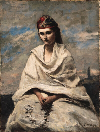 Jean Baptiste Camille Corot* (French, 1796-1875)
La Jeune Grecque drapée de blanc