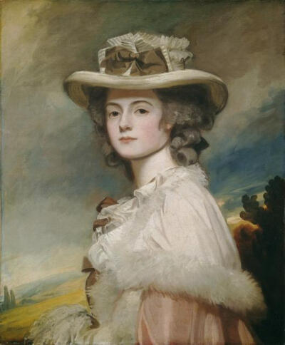 乔治·罗姆尼（George Romney），英国画家，生于1734年。
Mrs. Davies Davenport, 1782-1784