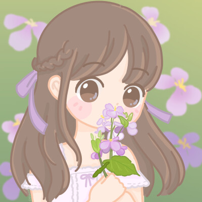 鲜花与少女
作者：@芋泥甜饼