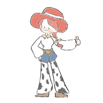 简笔画女孩
画师：umeko ​​​