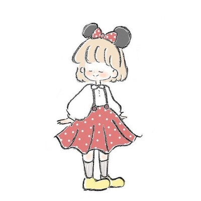 简笔画女孩
画师：umeko ​​​