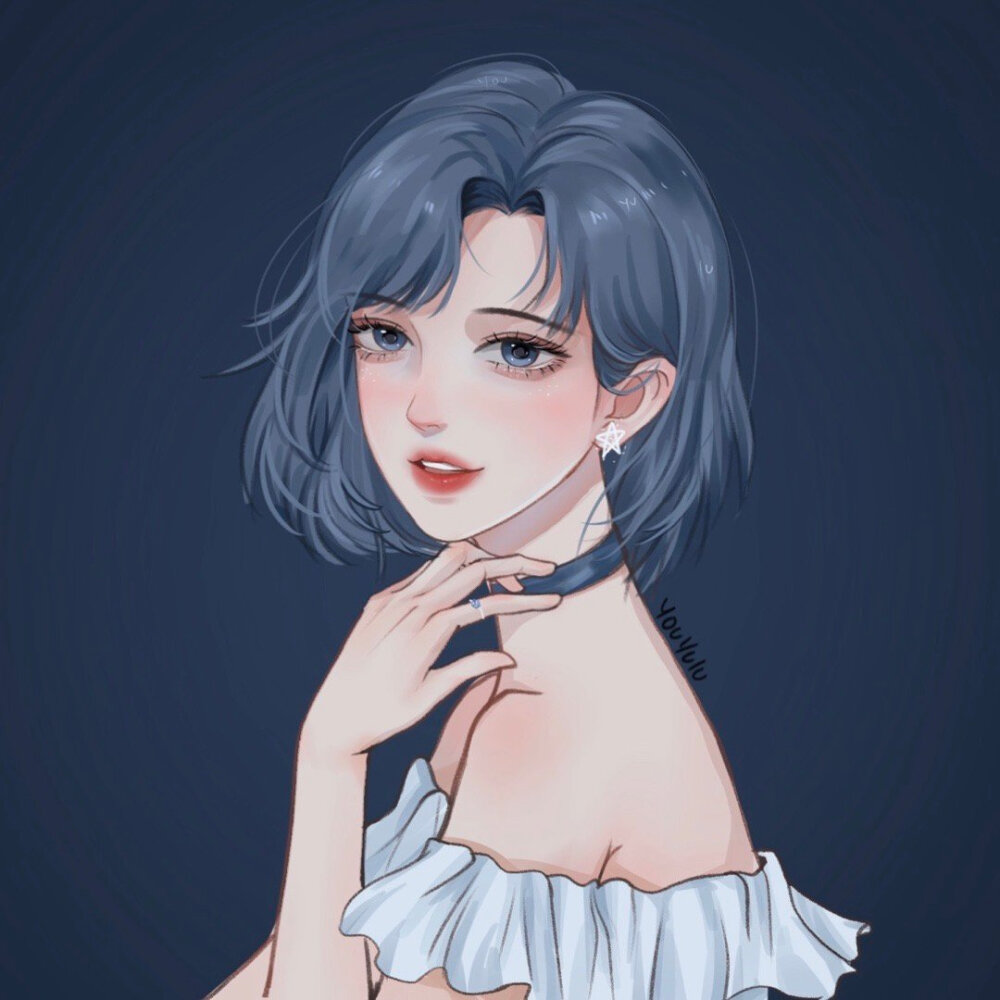 (源自网络,侵权删)@画师鹿屿游 系列头像,女生头像,动漫头像