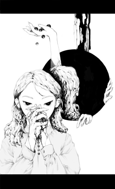 第一千二百六十一期-Haneul 韩国插画师 意义深刻的黑色幽默插画