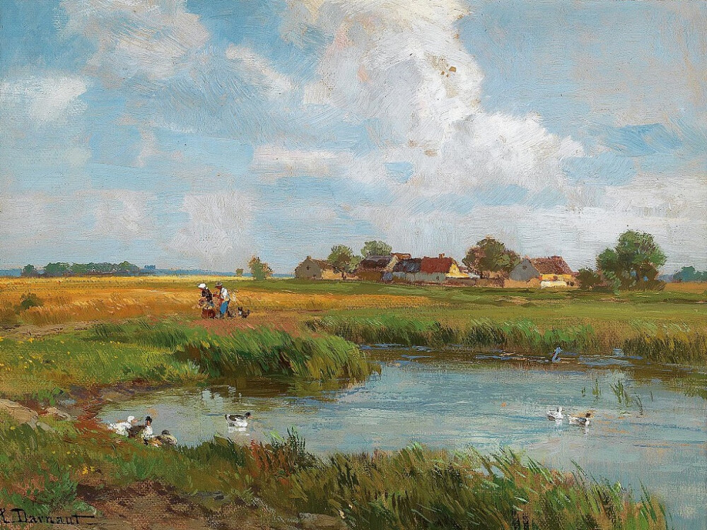 油畫 ：Hugo Darnaut