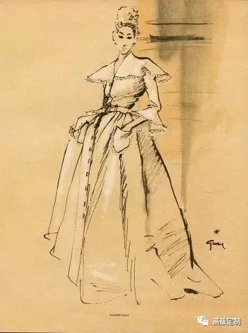 Cristobal Balenciaga 服装设计稿