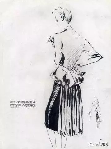 Cristobal Balenciaga 服装设计稿