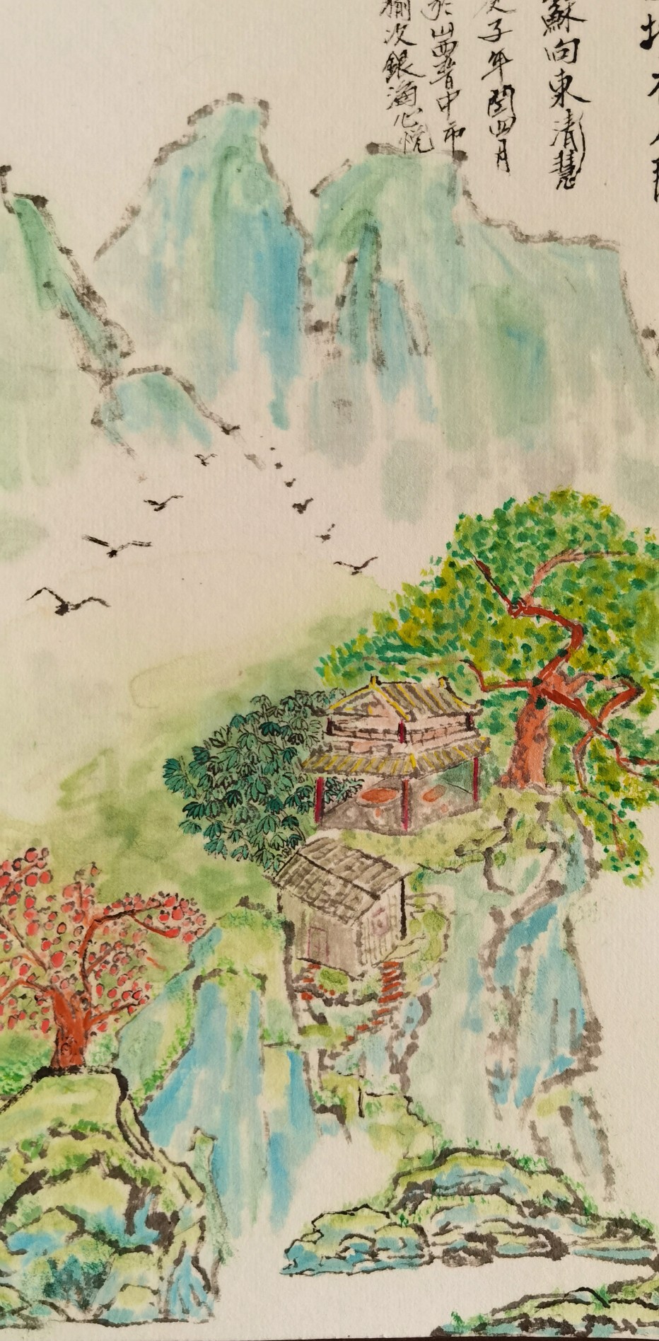 山水画作品“仙境在人间”
清慧居士山水画作品“仙境在人间”
挂轴装裱，尺寸70X24cm
苏向东号清慧系2020年艺巡中华“盛世中国杯”全国书画大赛三等奖得主。
本幅作品已经获得唯一对应的《数字作品区块链存证证书》作为版权保护，并经过公正。