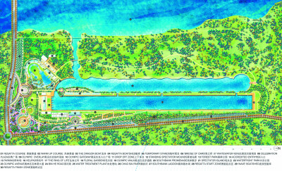 滨水景观平面图