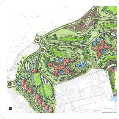 滨水景观平面图