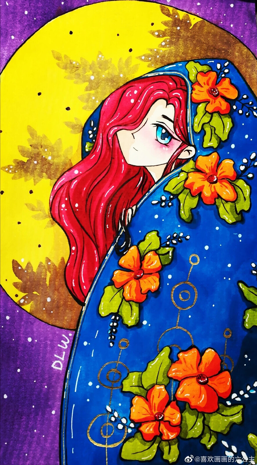 马克笔人物插画