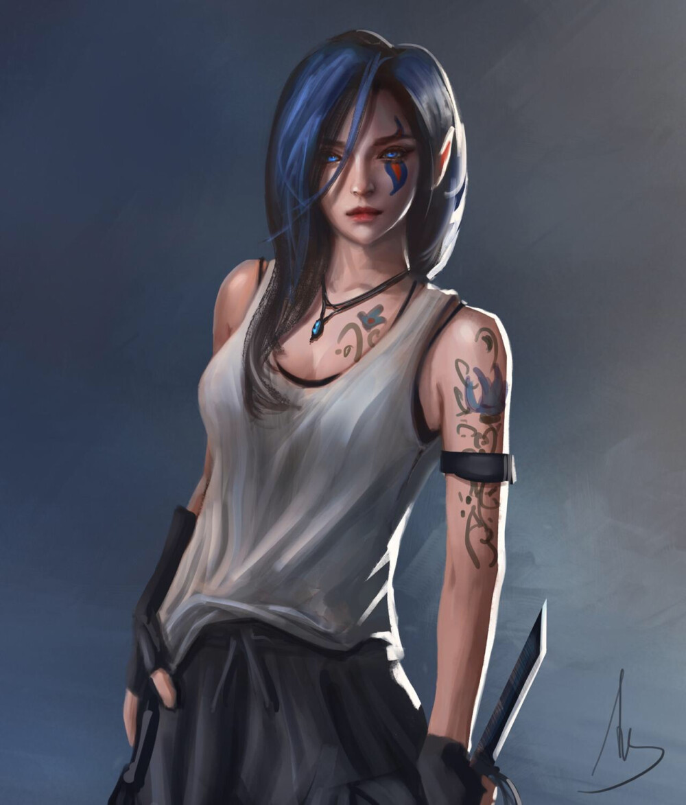 第一千二百六十九期-zed 越南插画师 被美貌惊艳到的女子 下篇