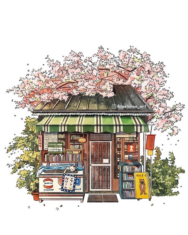 街边小屋 ~ 插画 angelahao_art