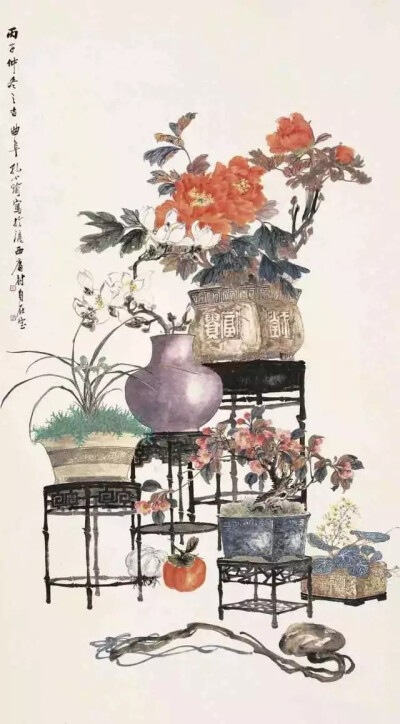 孔小瑜（1899－1984），原名宪英，生于慈溪庄桥孔家村。
擅长花卉博古，追求形象逼真，笔意松动逸格。并刻苦练就了强记默写的本领，从三代青铜器外，广涉人物、翎毛、走兽、鱼虫手到形俱，呼之欲出，无所不精。其博…