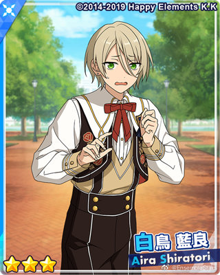 【招募 ！可爱5】
▽新登场卡片！
5星 鸣上 岚 M绿  B蓝
4星 姬宫 桃李 M蓝  B黄
3星 白鸟 蓝良 M蓝  B红
3星 巴 日和 M黄  B黄
3星 影片 美伽 M红 B蓝