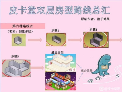 皮卡堂/双层房型路线汇总/转自皮卡堂吧id黑猫丷
原贴作者：浪子鸡某