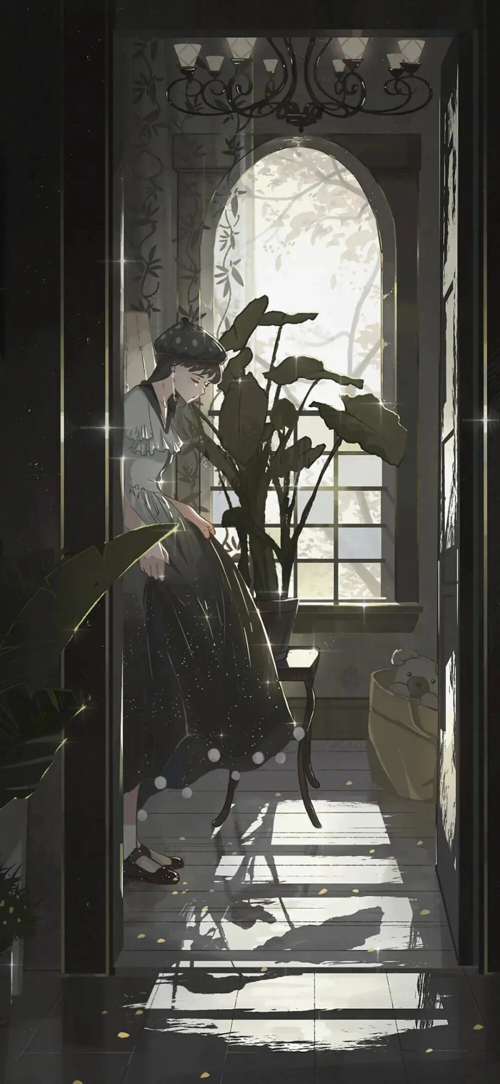 暗 插画 壁纸 背景 