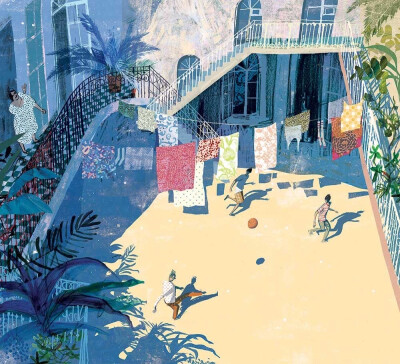 俄罗斯插画师Victoria Semykina，她喜欢探索新事物，尤其是尝试各种与纸张相关的技艺，她的作品经常融合了拼贴、剪刻、手绘等多种艺术表现形式。