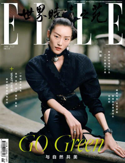 刘雯 ELLE 6月刊封面
香奈儿手工坊系列服饰，J12腕表和COCO CRUSH珠宝
摄影/王子千
[weibo@小象王国]