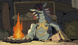 宝可梦 空之探险队／宝宝丁×太古盔甲  师徒组
Twi:mentaiko_omoti