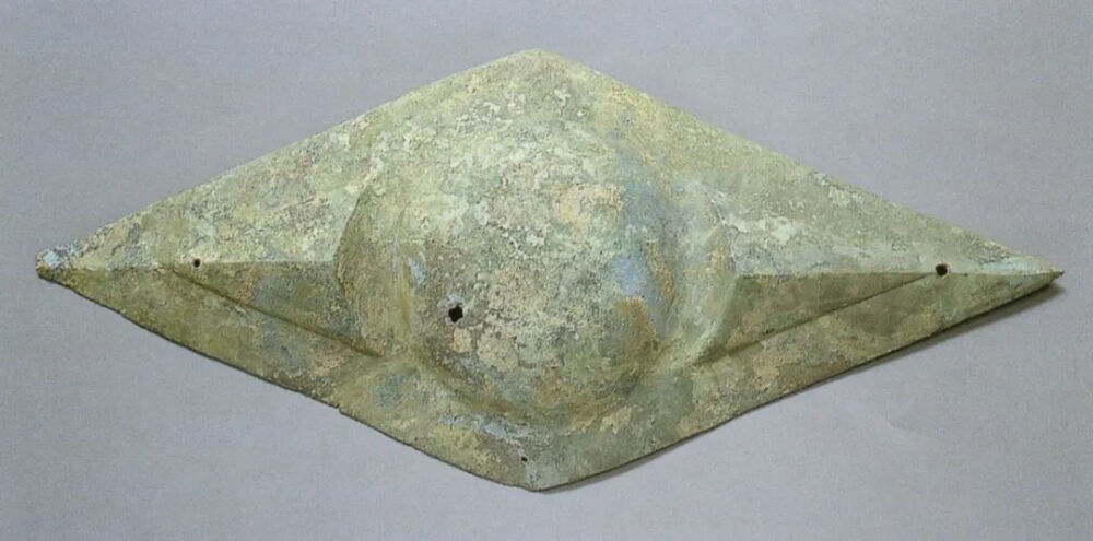 青铜菱形眼形器四川广汉三星堆二号祭祀坑出土公元前12世纪&nbsp;长57