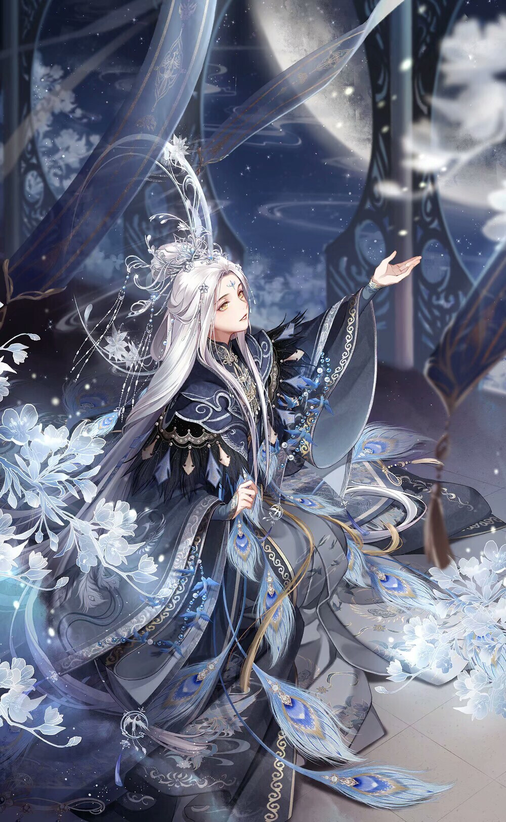 卿月——卿霄落月
卿月——长风澹月
（秋夕祈月）