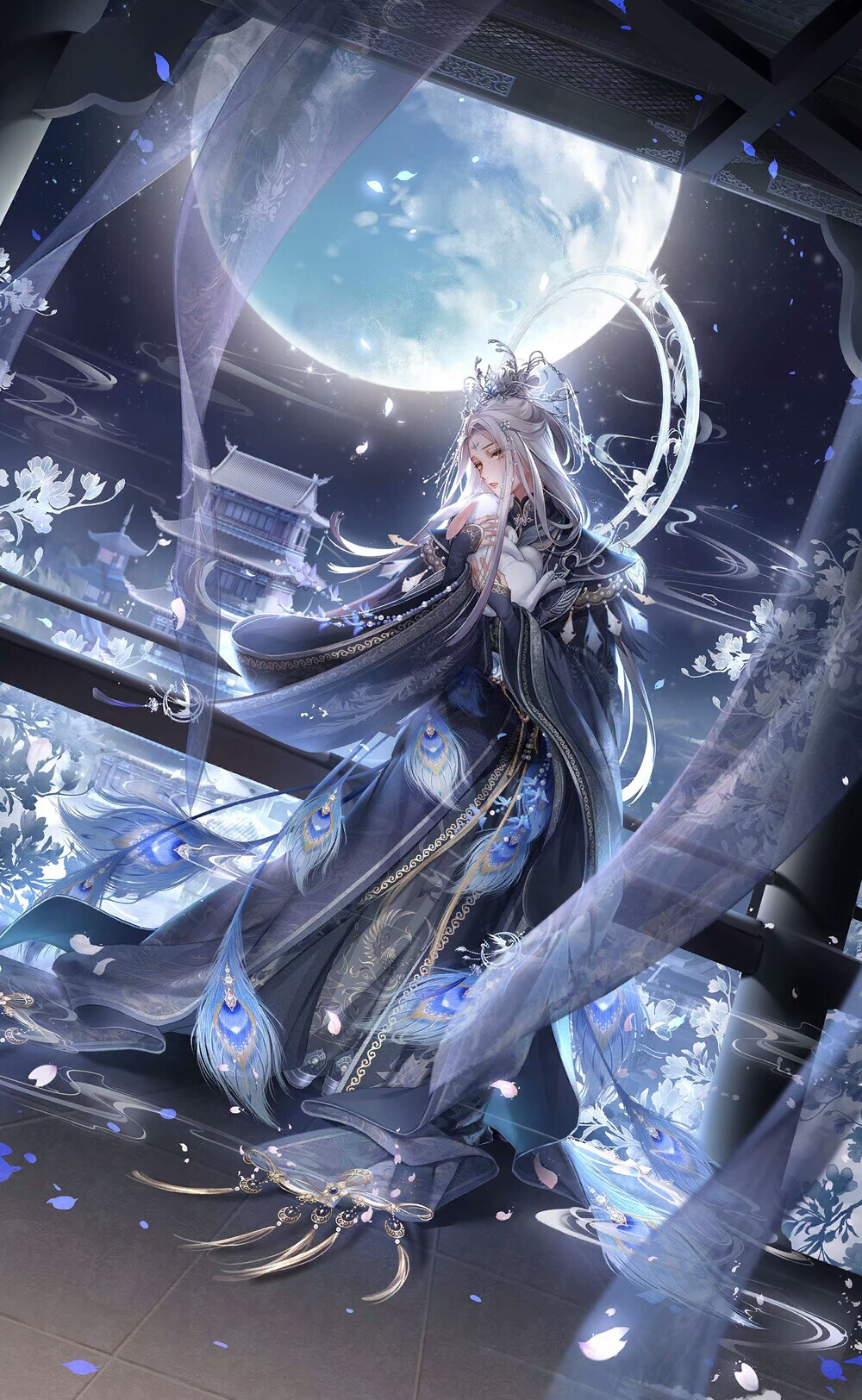 卿月——卿霄落月
卿月——长风澹月
（秋夕祈月）