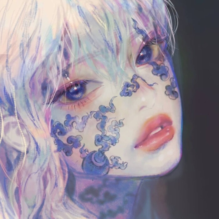 清晨出生 夜晚死去 每日都是新生 ins:conyang_316 #插画头像# 67