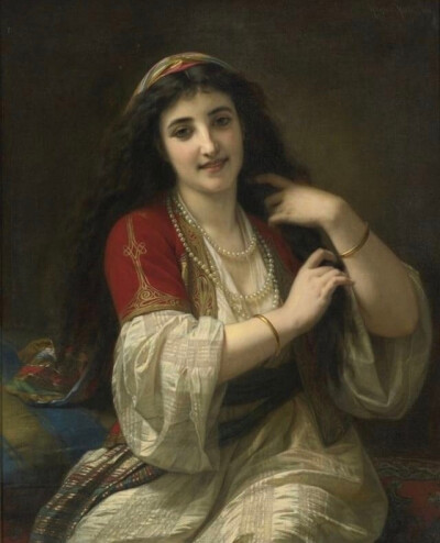 雨果·梅尔（Hugues Merle）绘画作品欣赏。