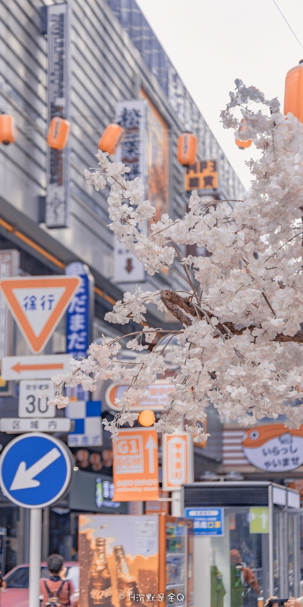 「人走过的的街道，散落无尽的温柔」
摄影师：@H沉默是金Q
#恋上冬日# #hi十二月# #微相册# ​