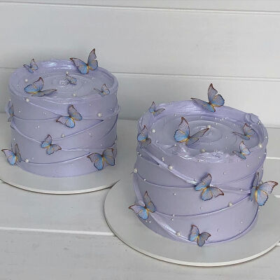创意蝴蝶生日蛋糕