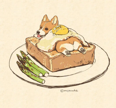 [cp]日本插画师 もじゃクッキー可爱的动物美食插画 ​​​[/cp]
