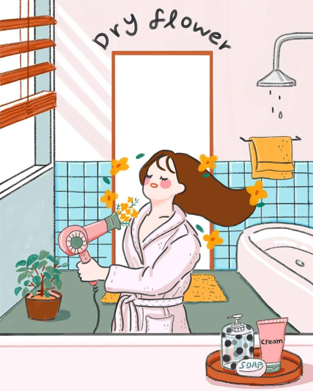 小清新插画｜独居女孩的日常