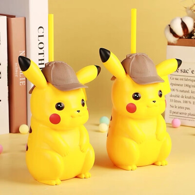 大侦探皮卡丘造型吸管杯