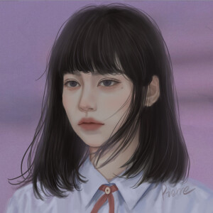 各种版娜诺手绘头像女生头像