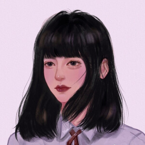 各种版娜诺手绘头像女生头像