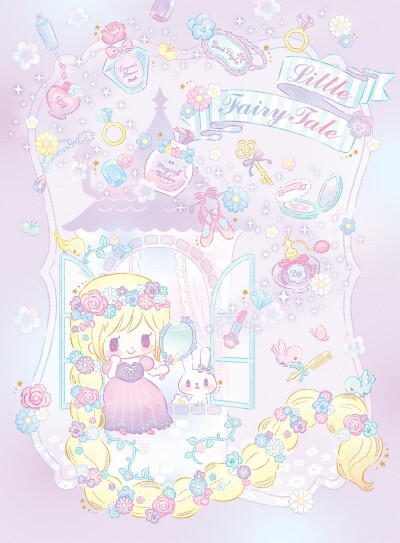 迪士尼公主little fairy tale 壁纸